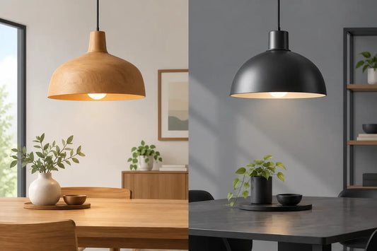 Timber Versus Metal Lighting for Your Home