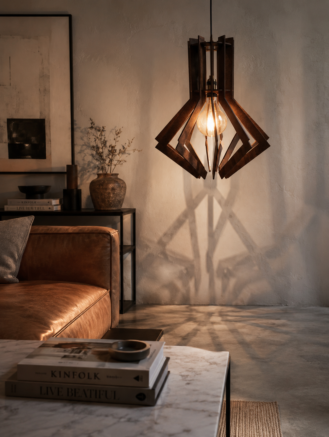 Architect Pendant Light Shade | Wooden Pendant Light Shade – Since Crafts