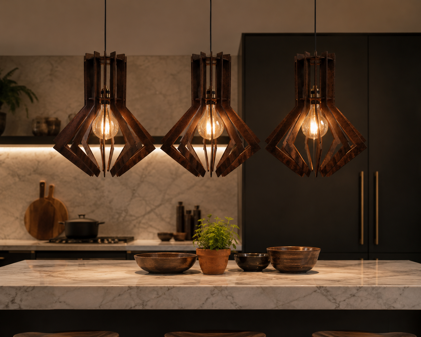 Architect Pendant Light Shade | Wooden Pendant Light Shade – Since Crafts