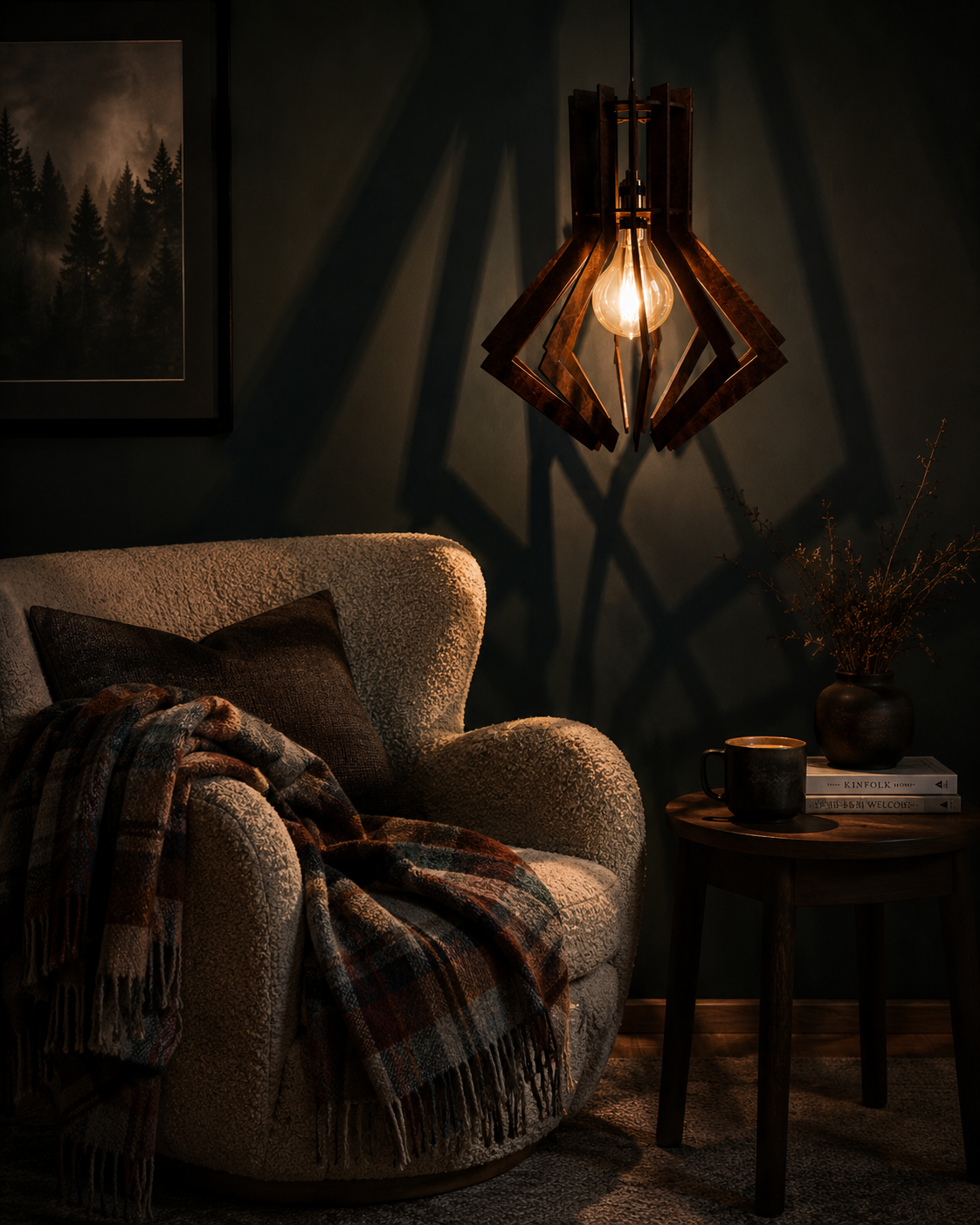 Architect Pendant Light Shade | Wooden Pendant Light Shade – Since Crafts