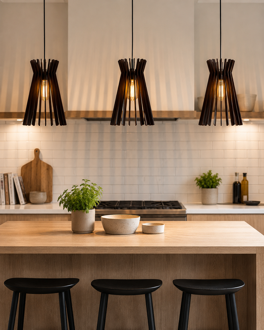 The Apex Pendant Light Shade | Wooden Pendant Light Shade – Since Crafts