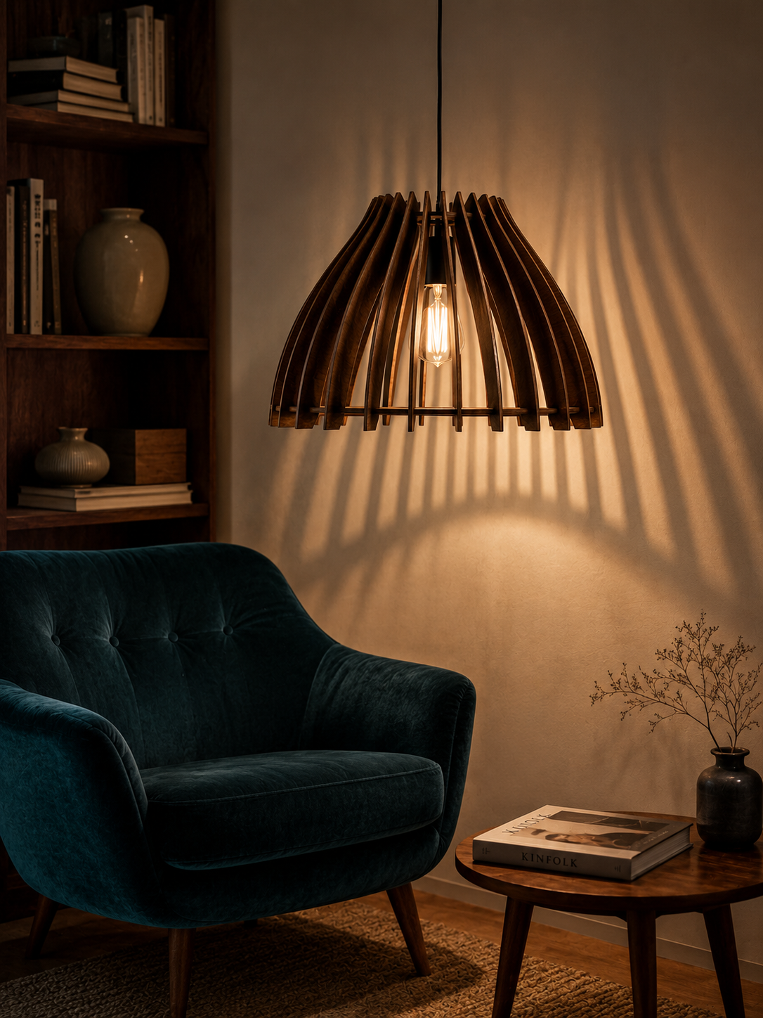 The Horizon Pendant Shade | Wooden Pendant Light Shade – Since Crafts