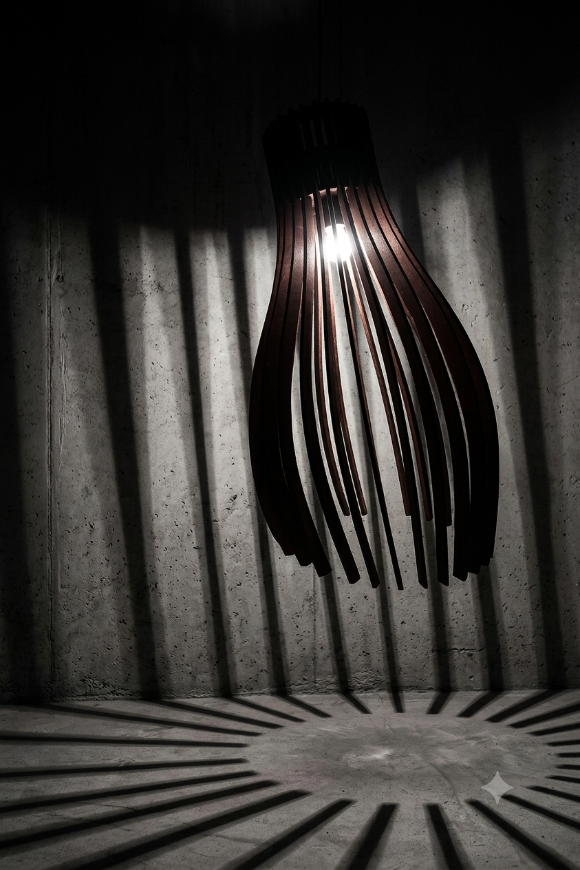 Contour Pendant Light Shade | Wooden Pendant Light Shade – Since Crafts