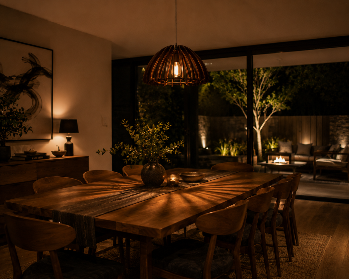 Aurora Dome Pendant Light Shade | Wooden Pendant Light Shade – Since Crafts
