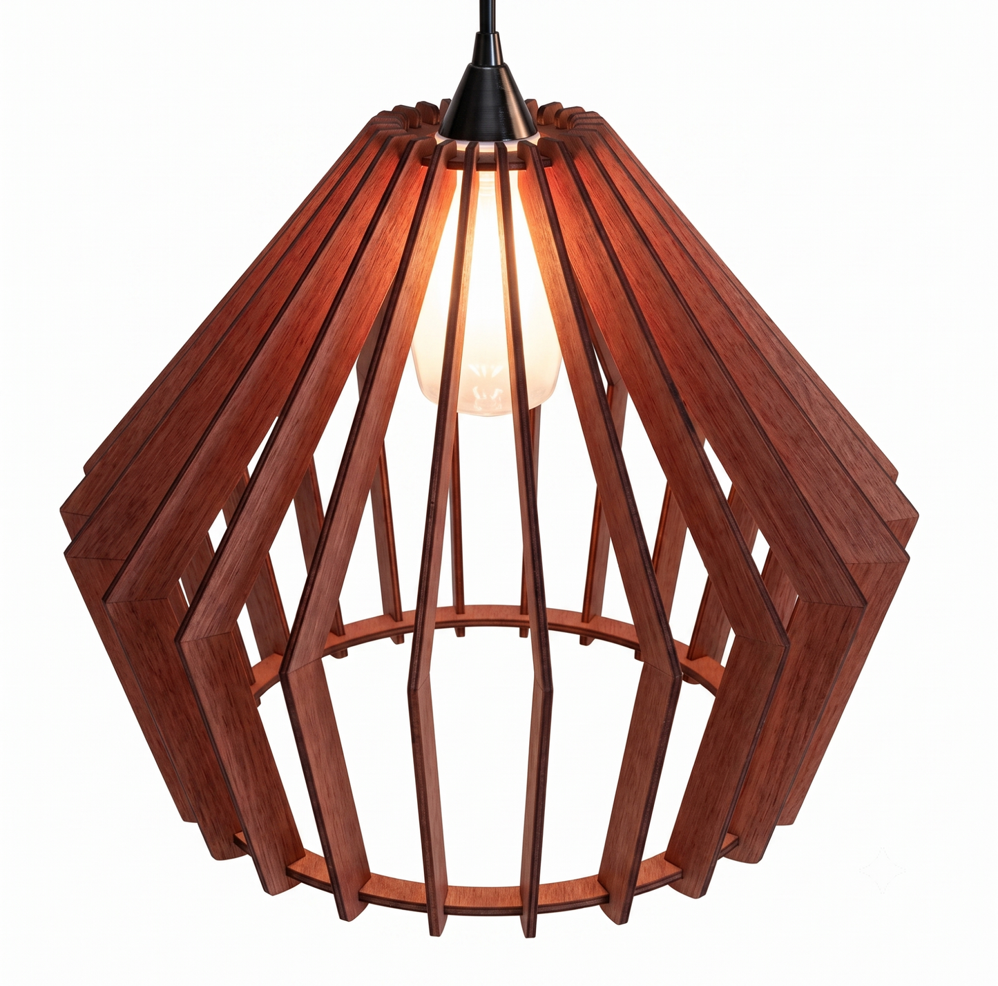 Modern Geometric Wooden Pendant Light Shade | Wooden Pendant Light Shade – Since Crafts