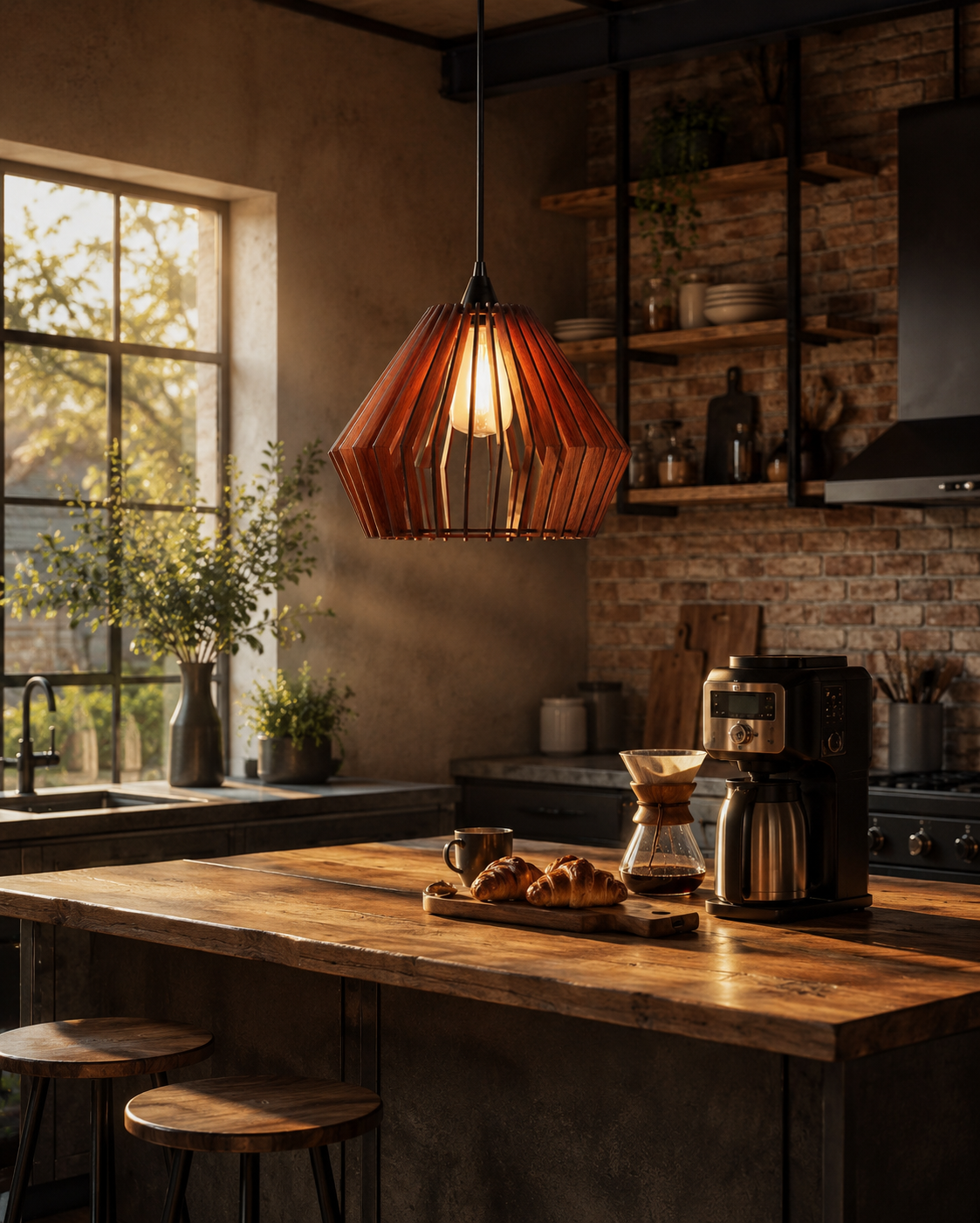 Modern Geometric Wooden Pendant Light Shade | Wooden Pendant Light Shade – Since Crafts