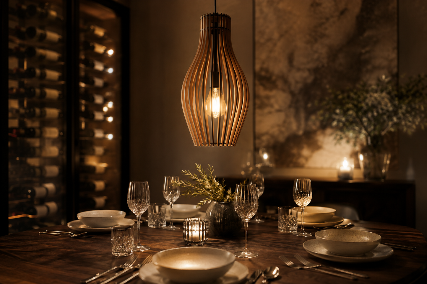 Organic Walnut Wooden Pendant Light | Wooden Pendant Light Shade – Since Crafts