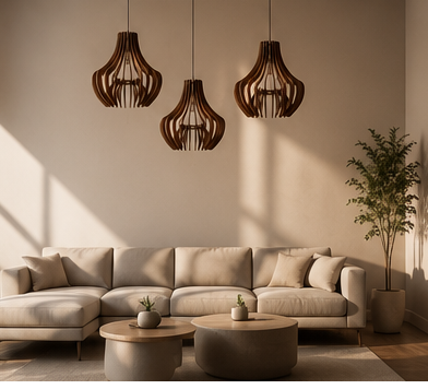 Aurora Pendant Light | Wooden Pendant Light Shade – Since Crafts